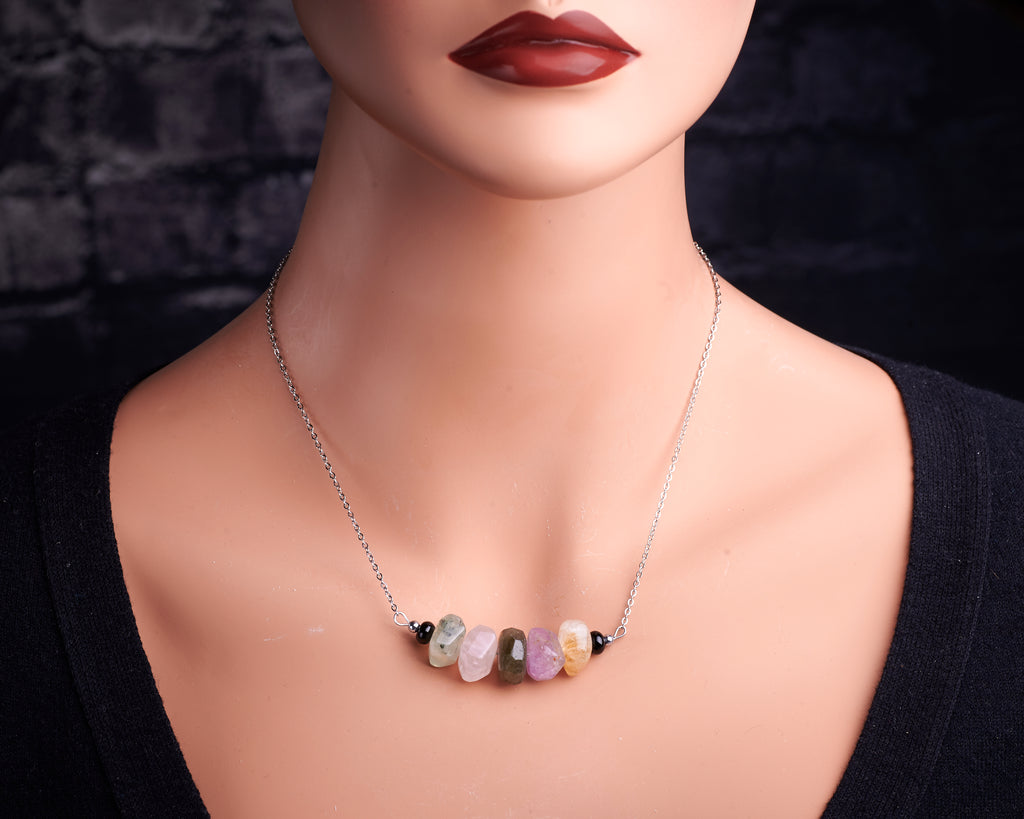 Multi quartz necklace