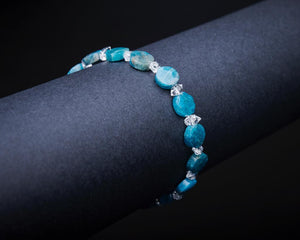 Apatite Herkimer Diamond Bracelet