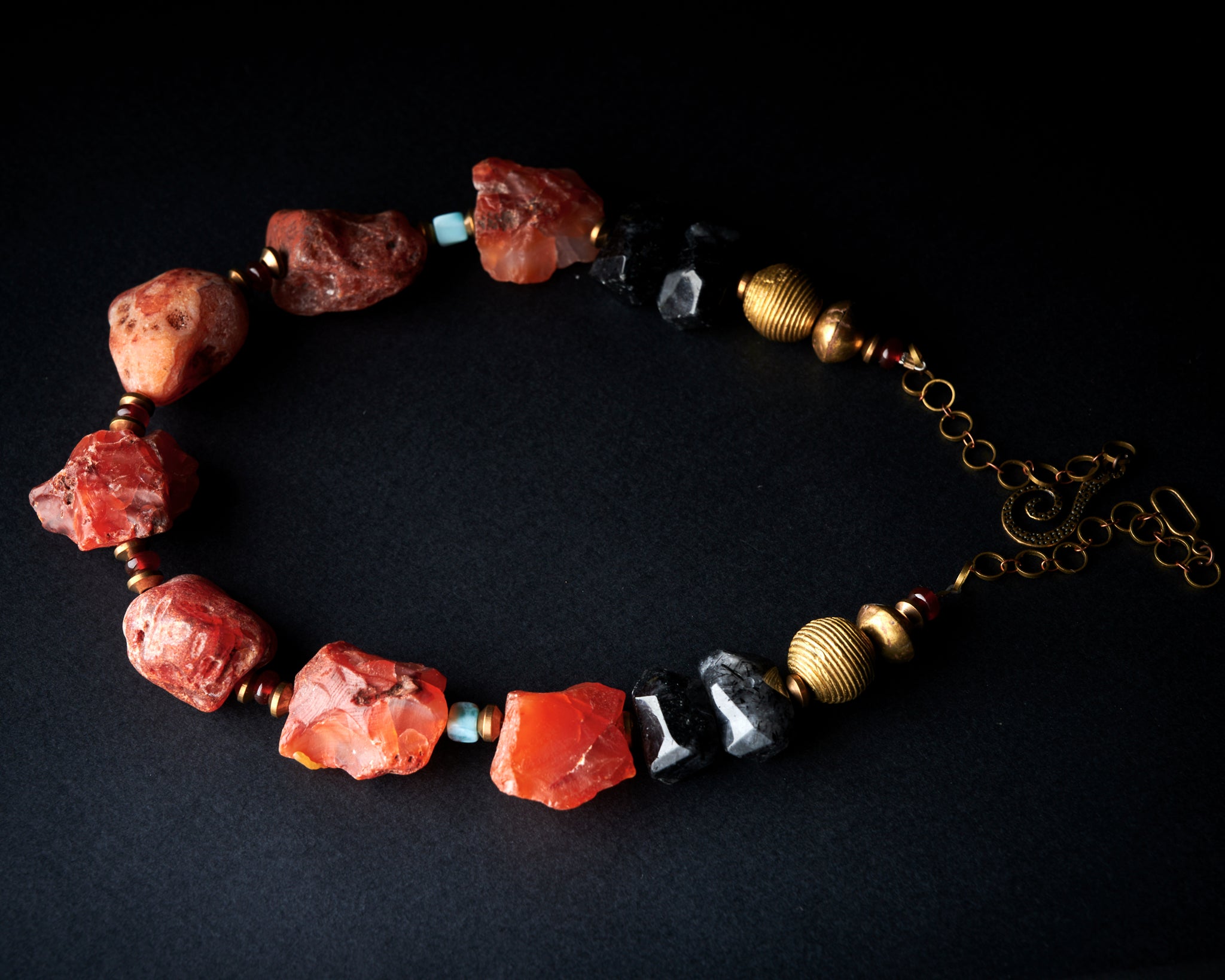 Raw Carnelian Necklace