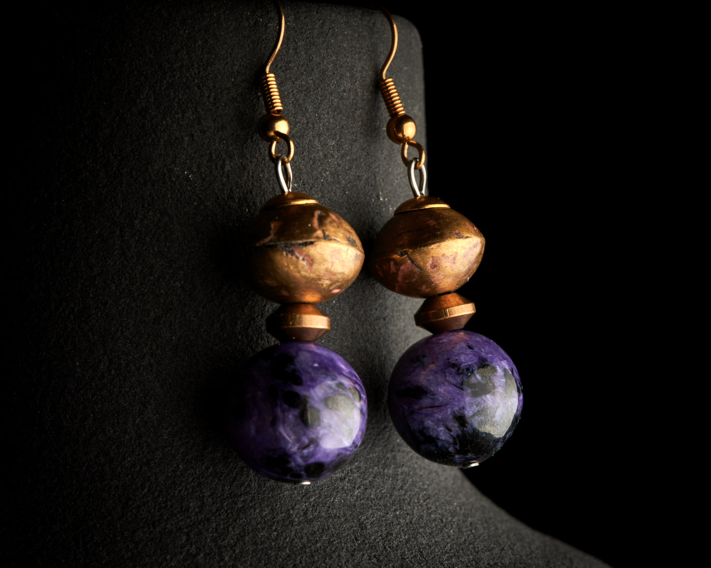 Charoite Earrings