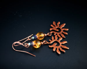 Baltic Amber Statement Earrings