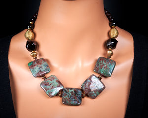 Garnet Statement Necklace