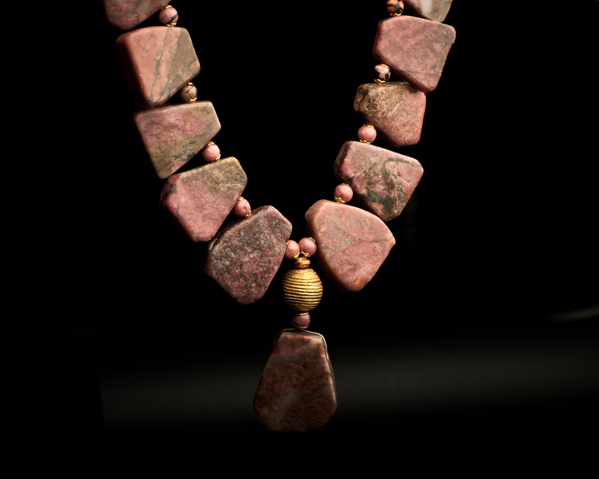 Rhodonite Statement Necklace