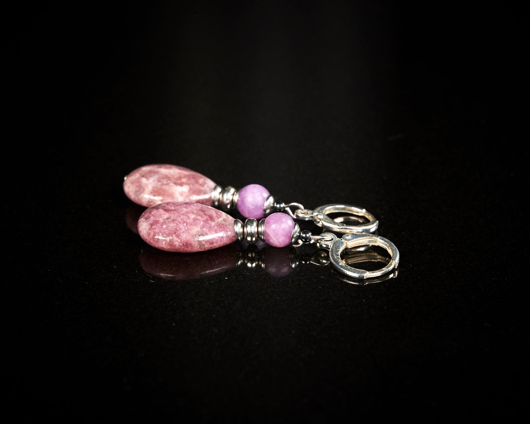 Lepidolite Earrings