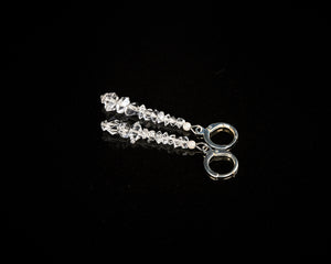 Raw NY Herkimer Diamond Earrings