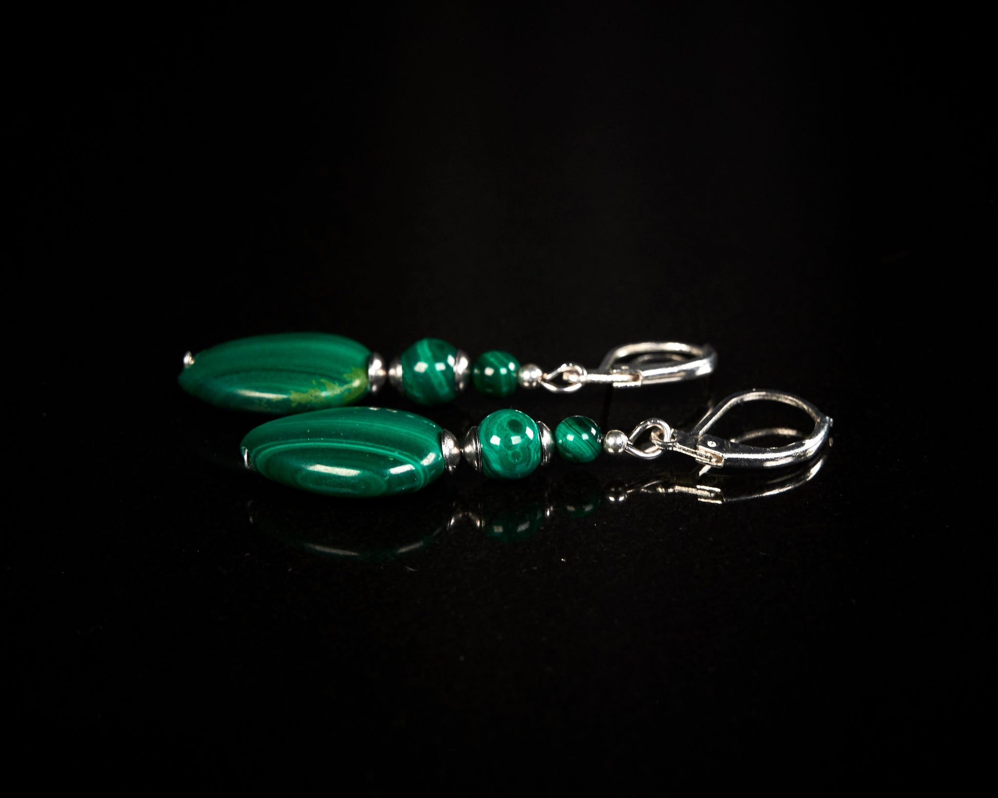 Malachite Earrings