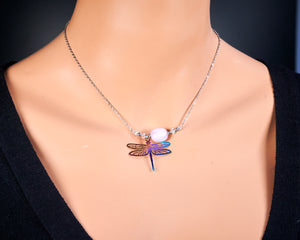 Kunzite Dragonfly Necklace