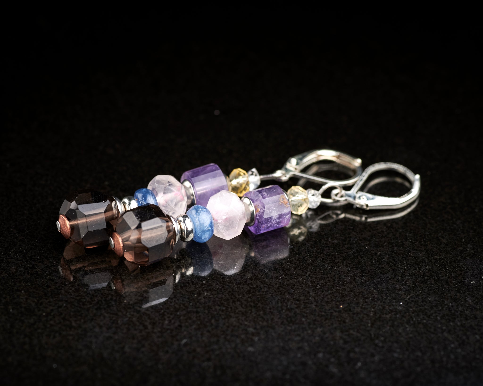 Multi Color Quartz Earrings