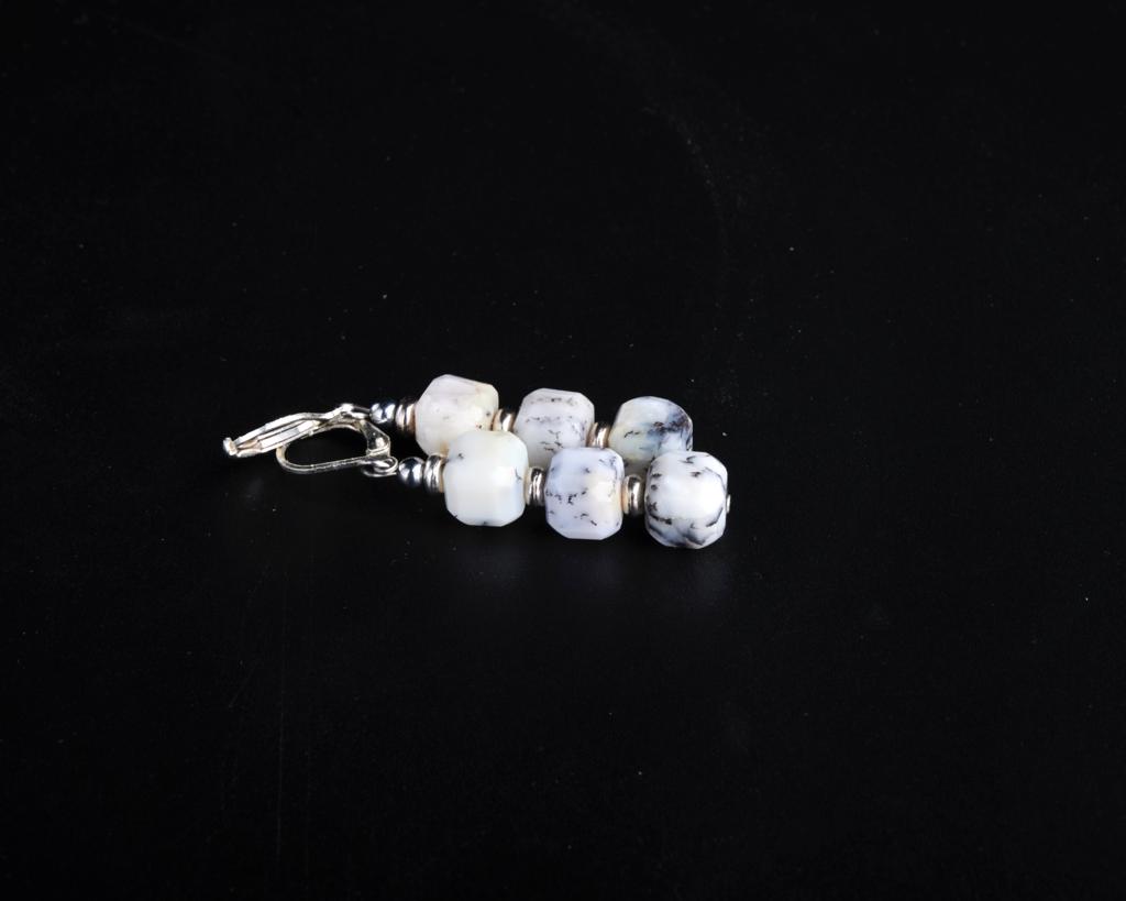 Dendritic Opal earrings