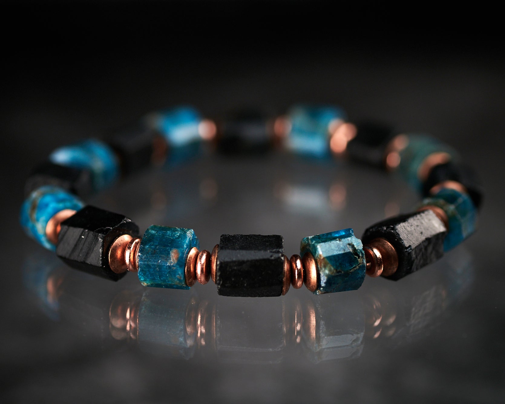 Men's Black Tourmaline Bracelet